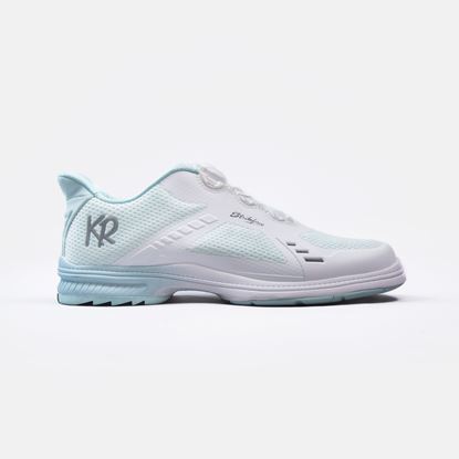 Picture of KR Strikeforce Women's Lady Jet White Teal Right Hand Wide Bowling Shoes