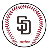 Picture of KR Strikeforce MLB San Diego Padres Round Baseball Shammy