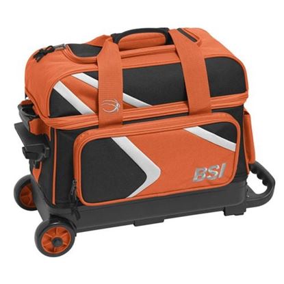 Picture of BSI Dash 2 Ball Double Roller Orange Bowling Bag