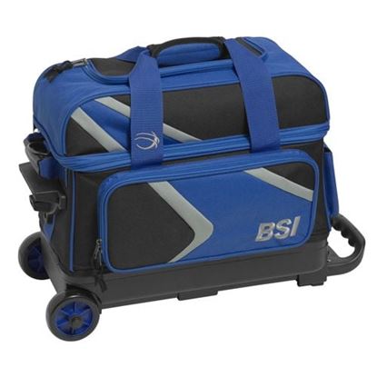 Picture of BSI Dash 2 Ball Double Roller Blue Bowling Bag