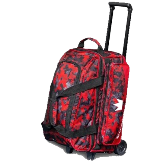 Picture of Brunswick Zone Double 2 Ball Roller Red Chaos Bowling Bag