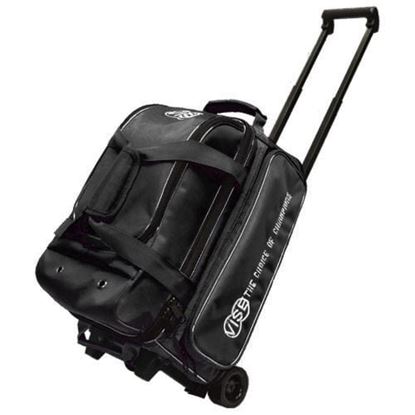 Picture of VISE 2 Ball Economy Double Roller Black Bowling Bag