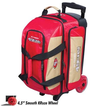 Picture of KR NFL 2 Ball Double Roller San Francisco 49ers Bowling Bag