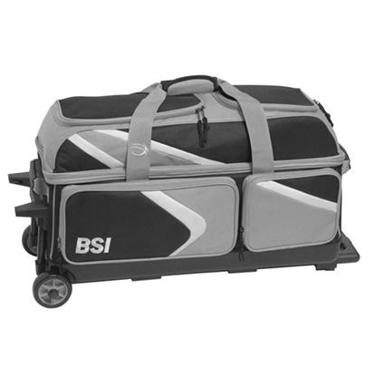 Picture of BSI Dash 3 Ball Triple Roller Gray Bowling Bag