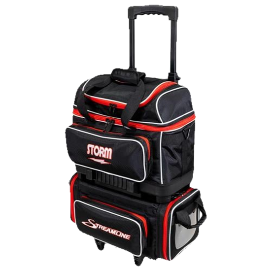 Picture of Storm Streamline 4 Ball Roller Hex Black Red Bowling Bag