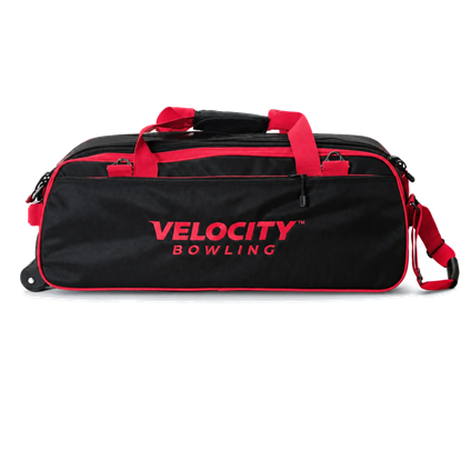 Picture of Velocity 3 Ball Triple Tote Black Red Bowling Bag