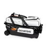 Picture of Genesis Sleek Gloss 3 Ball Triple Roller White Black Bowling Bag